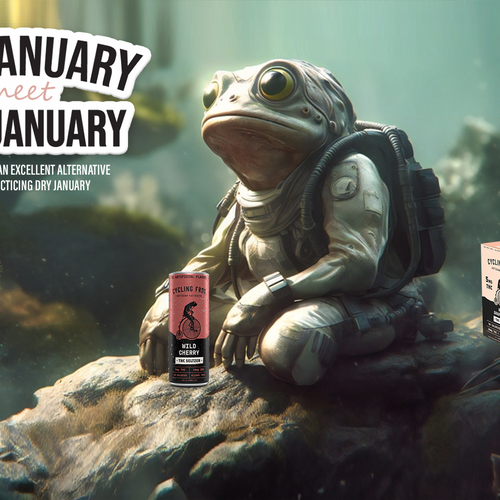 Create a 'Dry January meets High January' poster.  Have Fun, Be Creative, Open to all suggestions. Design von karundesigns