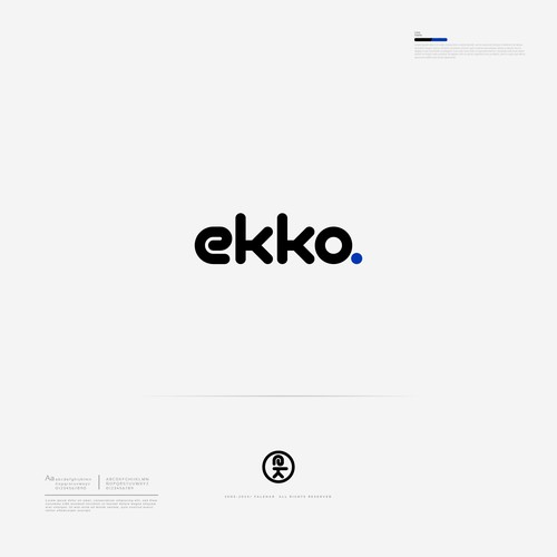 SIMPLE LOGO - ekko Letters then dm after Design by Falenar®