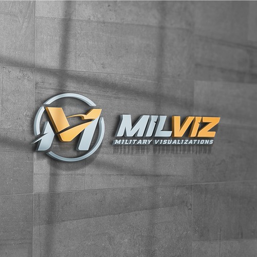 MILVIZ Logo - Producer of Military Flight Simulation Design by D E S P O T I C