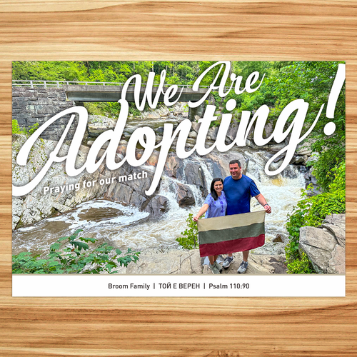 We're Adopting! Design by You ®