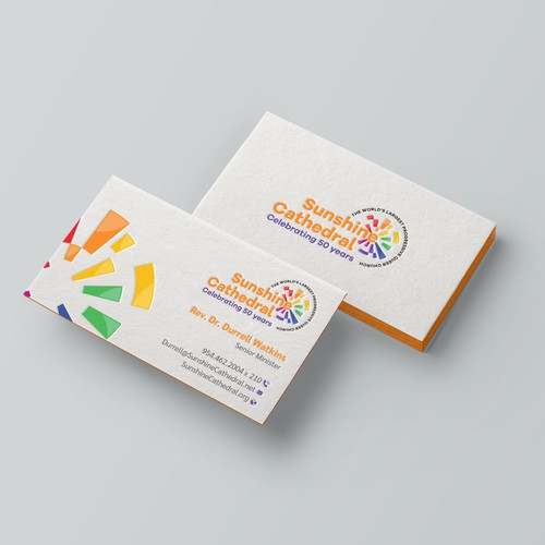 Business Card for Growing Progressing LGBTQ Church Design by Taaiebah
