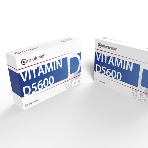 Box for Nutritional Supplement with Vitamin D Ontwerp door MZ.Studio