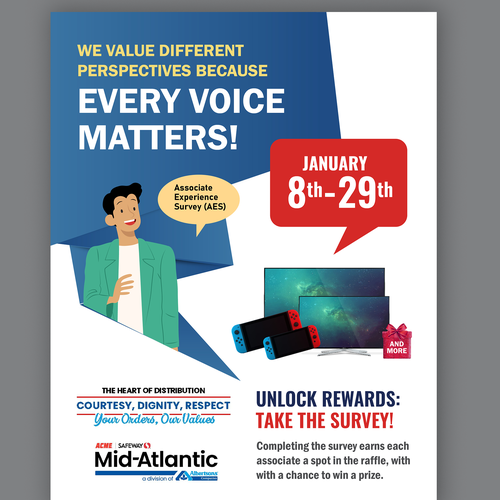 Acme Survey Need 100% Participation Design by Smarika Ahuja ❤