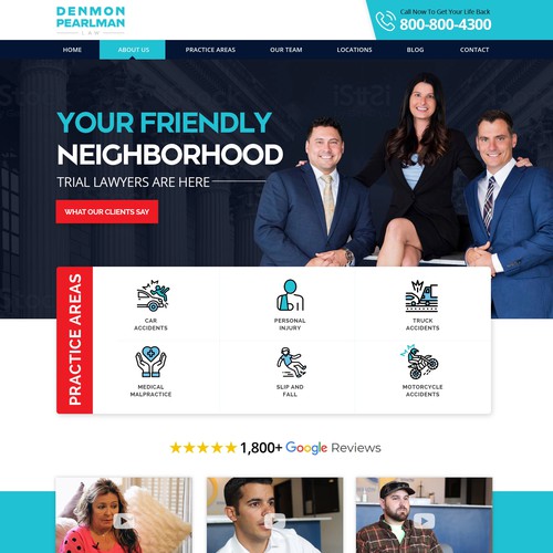 We need a modern and sleek updated web design for our personal injury law firm Design by Rith99★ ★ ★ ★ ★
