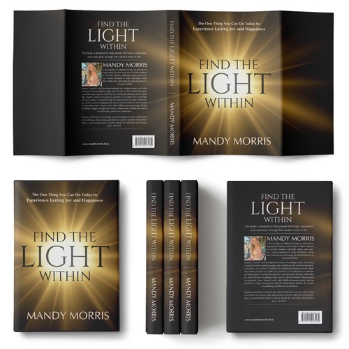 Book cover “find the light within” Design by Wizdizz