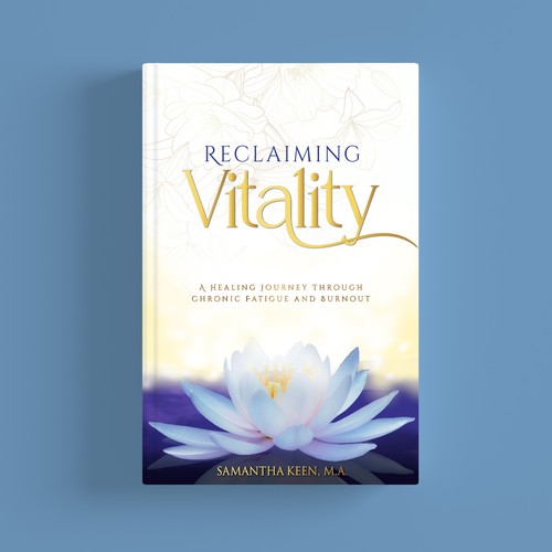 Cover for a spiritual healing book that helps combat fatigue and burnout Design by Creative_Crafter