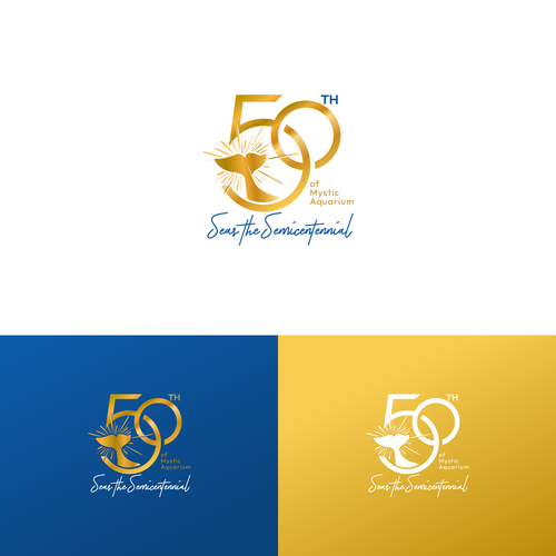Design di Mystic Aquarium Needs Special logo for 50th Year Anniversary di zafranqamraa