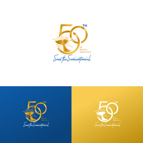 Mystic Aquarium Needs Special logo for 50th Year Anniversary Design por zafranqamraa