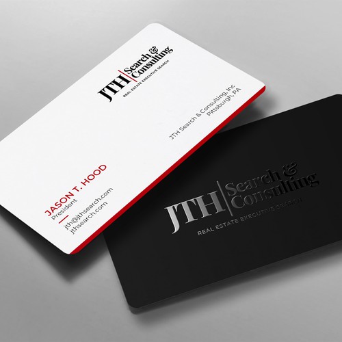 Business Card Design for Executive Search Firm Design by chandrayaan.creative