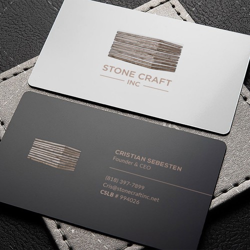 Diseño de Business Card - Stone Craft de IK_Designs