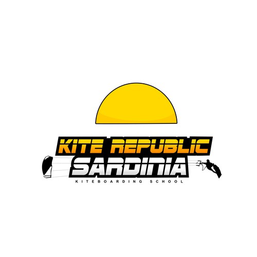 Kite Republic Sardinia - Kiteboarding School needs a youthful & professional Logo Design by Yolman