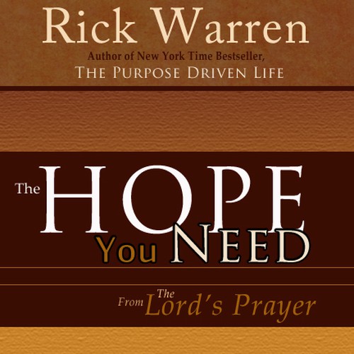 Design Rick Warren's New Book Cover Design réalisé par TDH