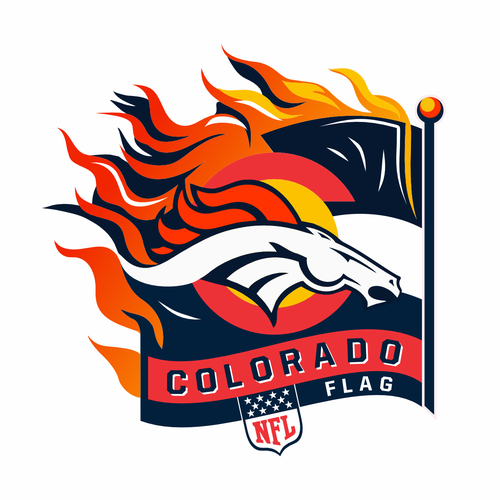 Colorado NFL Flag Logo Design von Nuki_ukiet