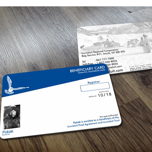 Designing Beneficiary Membership Cards Business card contest