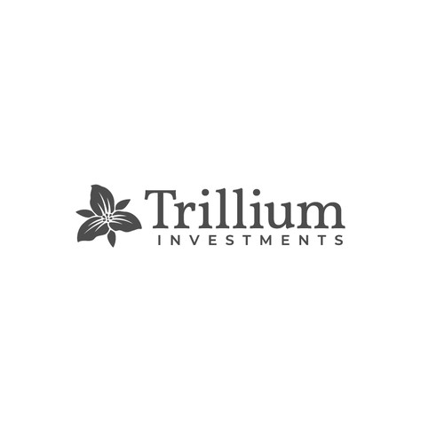 Design a sophisticated trillium flower logo for an asset management company Design by AWiz