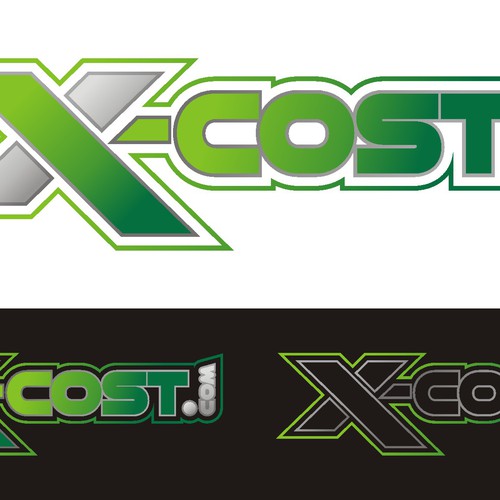 logo for x-cost.com Design by Dirtymice