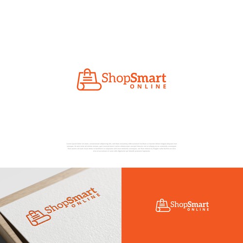 "SHOPSMART ONLINE" BRAND LOGO Design by nupixelstd