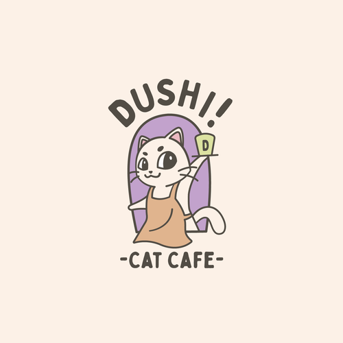 eggnyさんのUp and coming CAT CAFE needs a logo!!デザイン