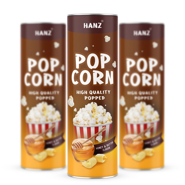 Bold & Flavorful Popcorn Packaging Design