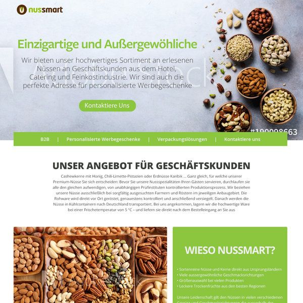 Design by Abura titled "Nuts Wholsesale"