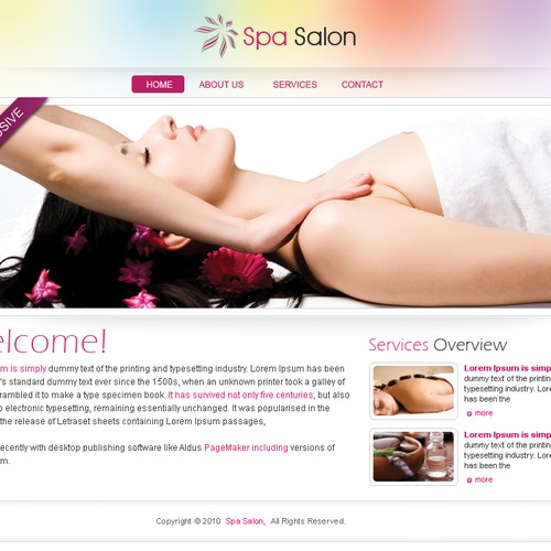 1-3 Page Website Template Design von desigN86