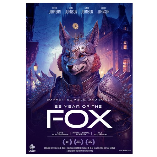 Life360 2023 Year of the Fox Poster Design by sougatacreative