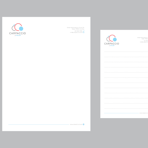 Give more muscle to research with graphic ID for CARPACCIO.cloud Design by DesignsTRIBE