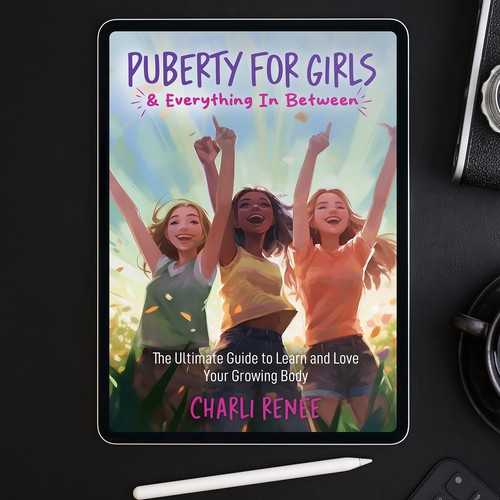 Design an eye catching colorful, youthful cover for a puberty book for girls age 8- 12 Design por Minimal Work