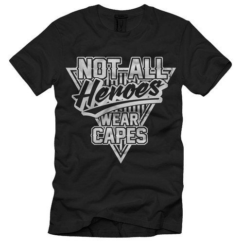 Anti Hero Shirt design - Not All Heroes Wear Capes Design by G.T NINE