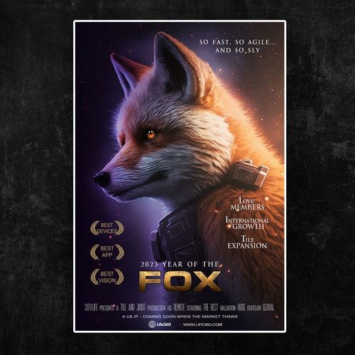 Life360 2023 Year of the Fox Poster Design by SalarSeif