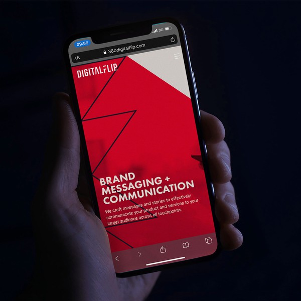 Hero section of the website.