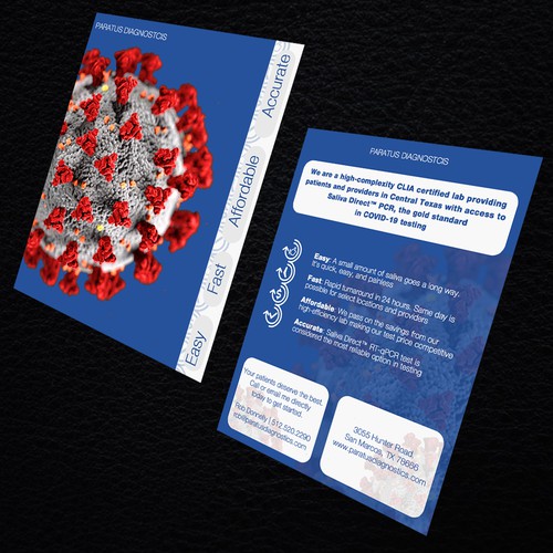 Compelling COVID testing flyer needed for Texas lab Design by CDO.PRO.