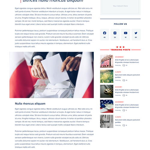 Wordpress Design for Political Blog Design by Ivan Fresh