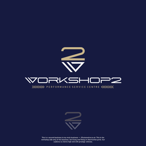 Prestige Trusted Logo for high end garage that's partnered with another brand Diseño de Raden Gatotkaca