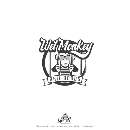 Wet Monkey Bail Bonds | Logo design contest