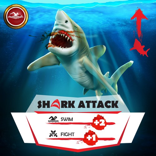 Designs | Design a Vicious Shark Attack Card the Players Won't See ...