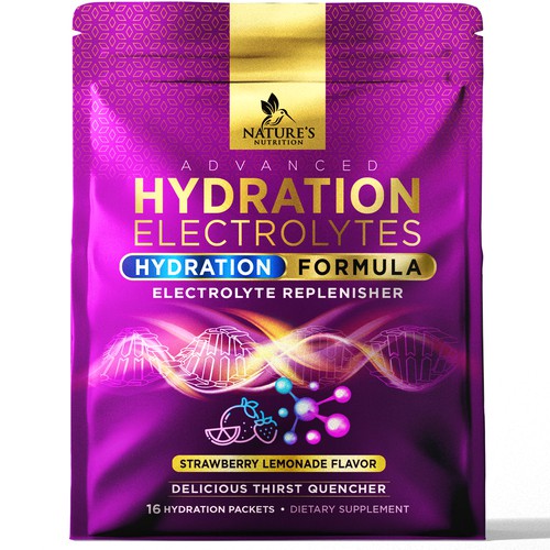 Refreshing Hydration Electrolytes Design Needed for Nature's Nutrition Design by agooshe