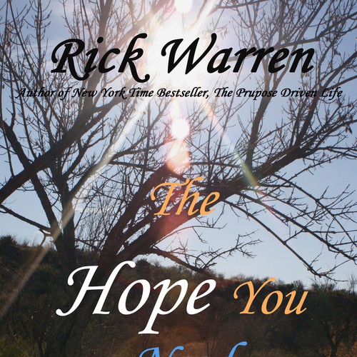 Design Rick Warren's New Book Cover Design by nadinerippelmeyer