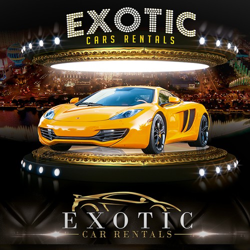 exotic car picture/destination wall poster! Design by Designs_DK