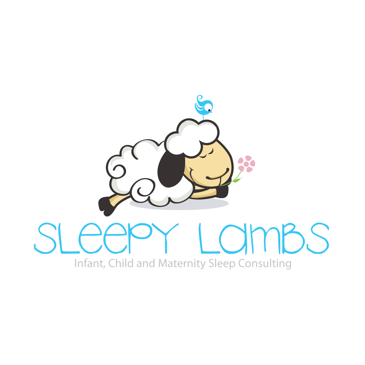 Lamb logo with the title 'Infant, Child and Maternity Sleep Consulting'