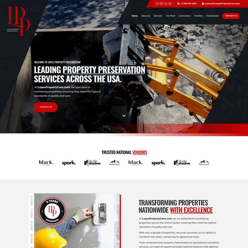 Design a Modern Property Preservation Website Company Design by keilaMaria