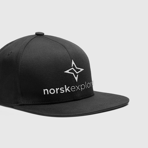 "norsk explorer" minimal nordic design for adventure travel Réalisé par logosapiens™