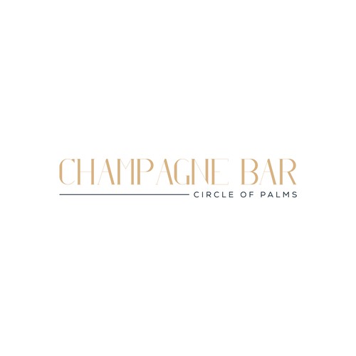 Luxury and modern Champagne Bar logo Design réalisé par subahman