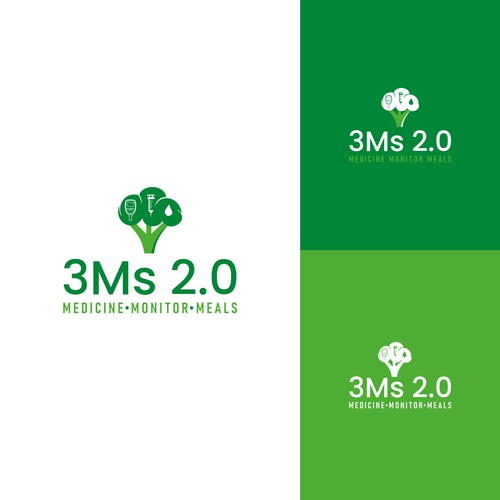 Logo for National Type 1 Diabetes Behavioral Health Research Study “3Ms 2.0” Design by AjiCahyaF