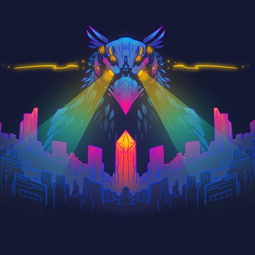 Designs | Mecha Raven GIANT Crazy Website Illustration (+Winner Gets ...