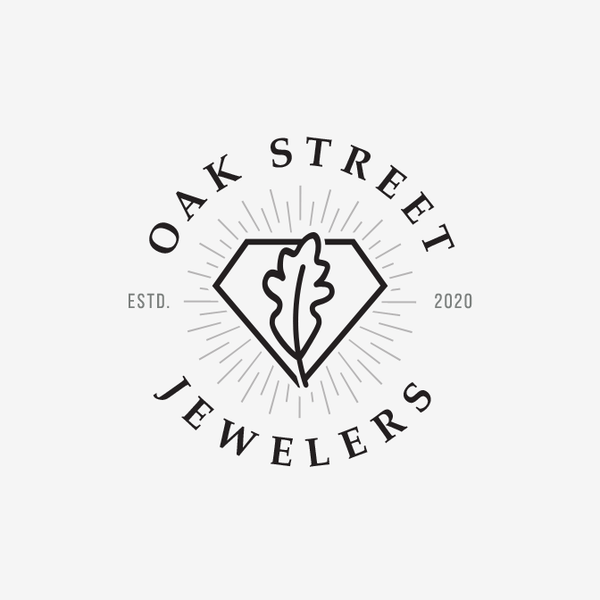 Design by M_H_K titled "Logo of Oak Street Jewelers"