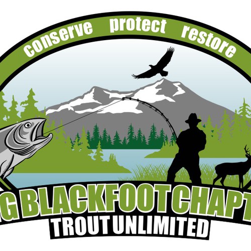 New logo for a local Trout Unlimited chapter Logo design contest