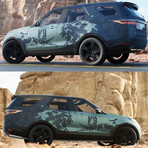 Full Car Wrap Design LandRover Discovery in honor of our late dog Design by J.Chaushev