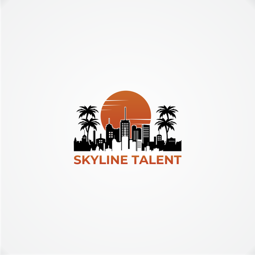 Modern Los Angeles skyline dripping with style. Design by sign_in