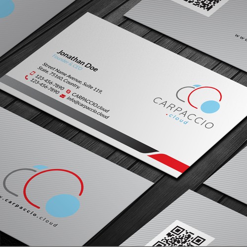 Give more muscle to research with graphic ID for CARPACCIO.cloud Design by DesignsTRIBE